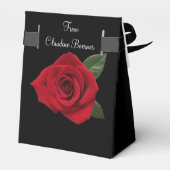 Red Roses Snoep of cadeau Valentijnsdag Favor Box Bedankdoosjes (Achterkant)