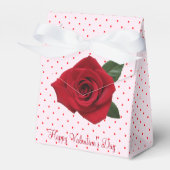 Red Roses Snoep of cadeau Valentijnsdag Favor Box Bedankdoosjes (Voorkant Zijde)