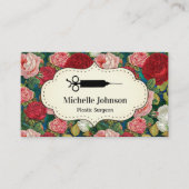 Red Roses  Spuit Dokter Plastisch Chirurg Visitekaartje (Voorkant)