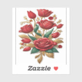 Red roses sticker (Vel)