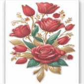Red roses sticker (Voorkant)
