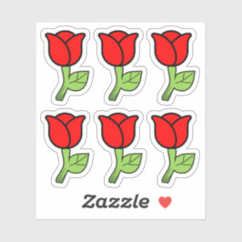 Red Roses Sticker
