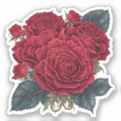 Red roses sticker (Voorkant)