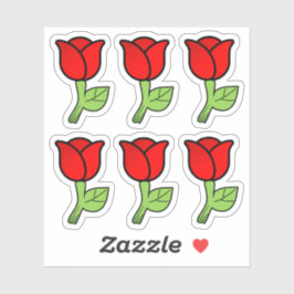 Red Roses Stickers