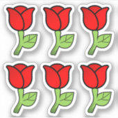 Red Roses Stickers (Voorkant)