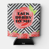 Red Roses Stripes Derby Blikjeskoeler (Voorkant)