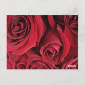 Red Roses tafel nummer Kaart (Achterkant)