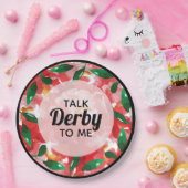 Red Roses Talk Derby voor mij Papieren Bordje (Feest)