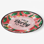 Red Roses Talk Derby voor mij Papieren Bordje (Gekanteld)