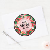 Red Roses Talk Derby voor mij Ronde Sticker (Envelop)