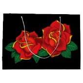 Red Roses Tattoo Groot Cadeauzakje (Achterkant)