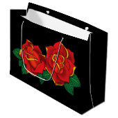 Red Roses Tattoo Groot Cadeauzakje (Voorkant Gekanteld)
