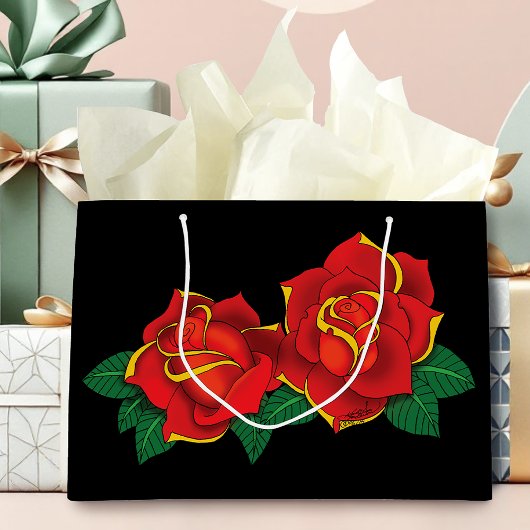 Red Roses Tattoo Groot Cadeauzakje