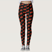 Red Roses Tattoo Leggings (Voorkant)
