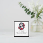 Red Roses tattoo Nazorg Instructies Stijlvol Vierkante Visitekaartje (Staand voorkant)