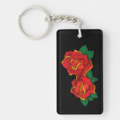 Red Roses Tattoo Sleutelhanger (Voorkant)