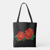Red Roses Tattoo Tote Bag (Achterkant)