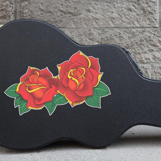 Red Roses Tattoos Sticker