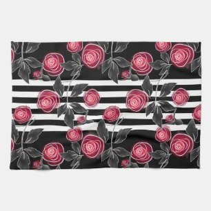 Red roses theedoek