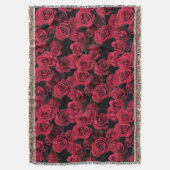 Red Roses Throw Blanket Deken (Voorkant Verticaal)