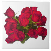 Red Roses Tile Tegeltje (Voorkant)