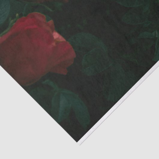 Red Roses Tissue Paper Decoupage Giftwrapping Tissuepapier (Detail)