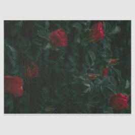 Red Roses Tissue Paper Decoupage Giftwrapping Tissuepapier