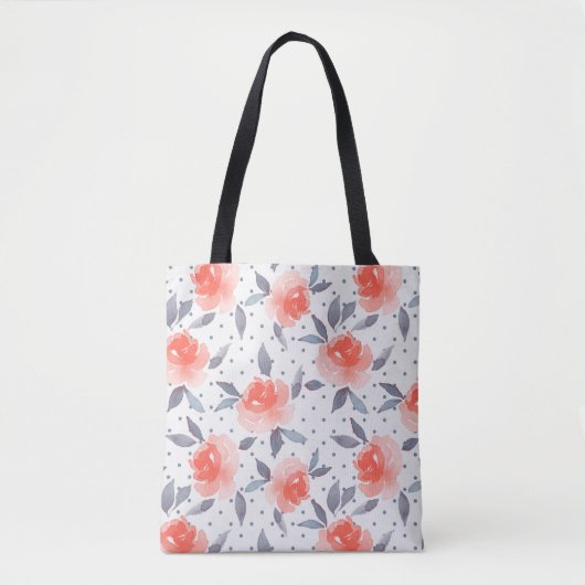 Red roses tote bag (Voorkant)