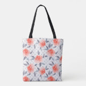 Red roses tote bag (Achterkant)