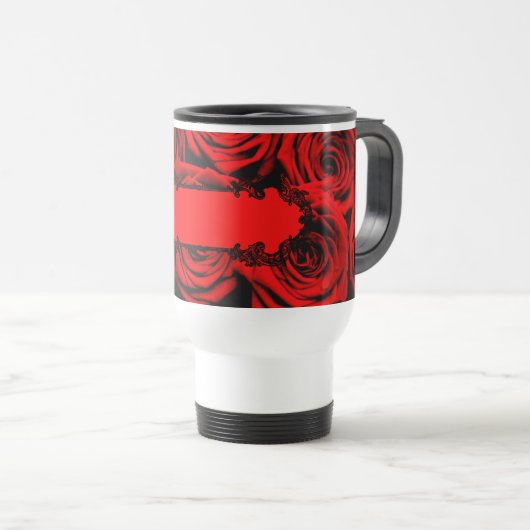 Red Roses Travel Mug Reisbeker (Voorkant rechts)