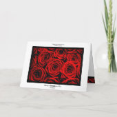 Red Roses Valentijnse feestdag Kaart (Achterkant)