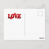 Red Roses, Valentine's Day, Briefkaart (Achterkant)