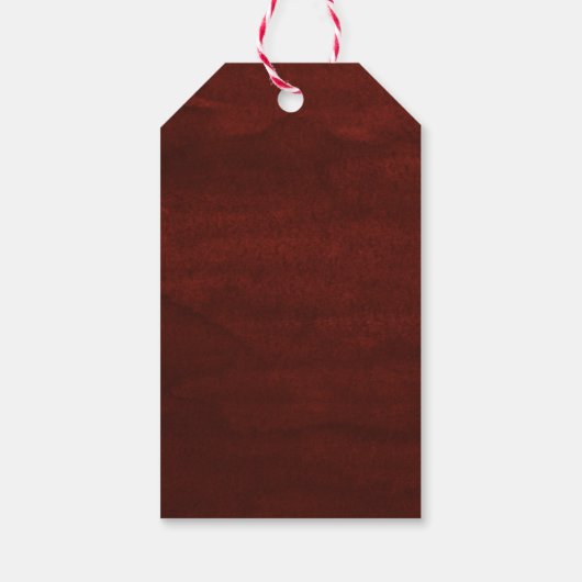 Red Roses Valentine's Day Cadeaulabel (Achterkant)