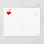 Red Roses, Valentine's Day, Feestdagenkaart (Achterkant)