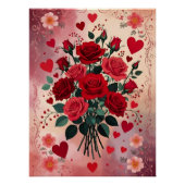 Red Roses, Valentine's Day, Perfect Poster (Voorkant)