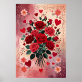 Red Roses, Valentine's Day, Poster (Voorkant)