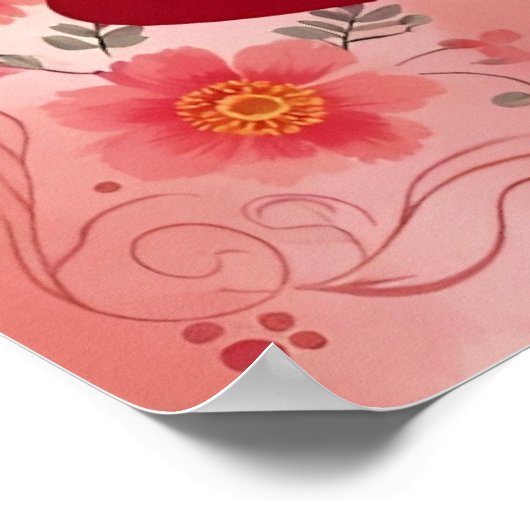 Red Roses, Valentine's Day, Poster (Hoek)