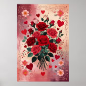 Red Roses, Valentine's Day, Poster (Voorkant)