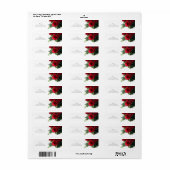 Red Roses Vignette Etiket (Full Sheet)