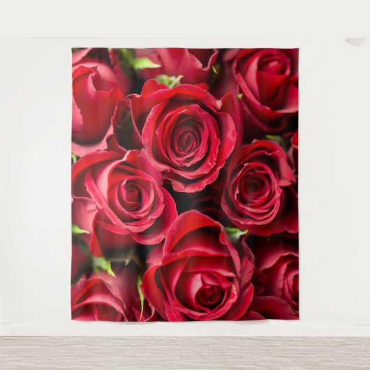 Red roses wandkleed (Voorkant)