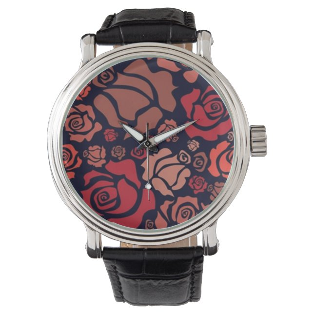 Red Roses Watch Horloge (Voorkant)