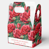 Red Roses Waterverf voorkeurskisten Bedankdoosjes (Geopend)