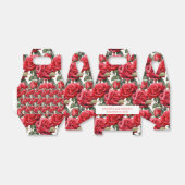 Red Roses Waterverf voorkeurskisten Bedankdoosjes (Uitgevouwen)