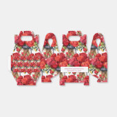 Red Roses Waterverf voorkeurskisten Bedankdoosjes (Uitgevouwen)