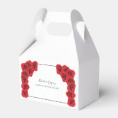 Red Roses Wedding Bedankdoosjes (Voorkant Zijde)
