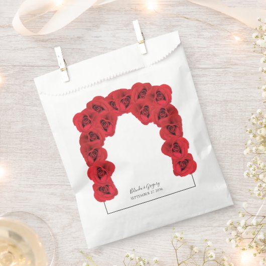 Red Roses Wedding Bedankzakje (Geknipt)