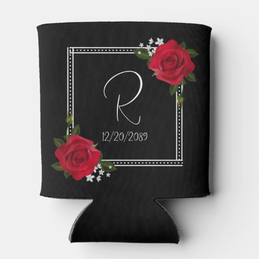 Red Roses Wedding Blikjeskoeler (Achterkant)