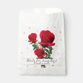 Red Roses Wedding Dank je wel voor Bags Bedankzakje (Voorkant)