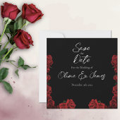 Red Roses Wedding Kaart