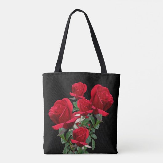 Red Roses Wedding Mothers Tas Gift Bag (Achterkant)